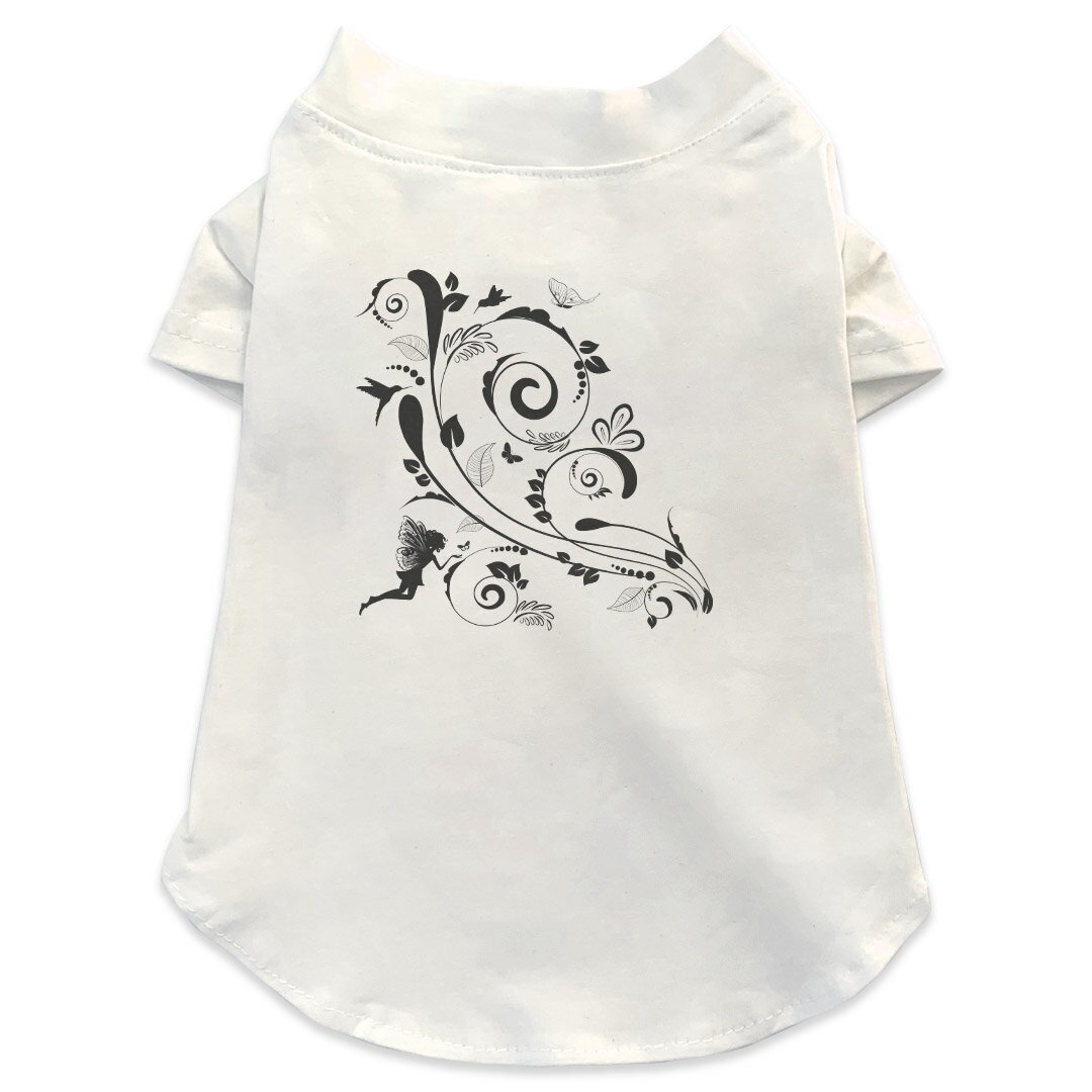 犬専用Tシャツ 選べる5size 小型犬 袖あり 半袖 ホワイト デザイン T shirt XS S M L XL ペットウェア ペット服 カジュアル おしゃれ ..