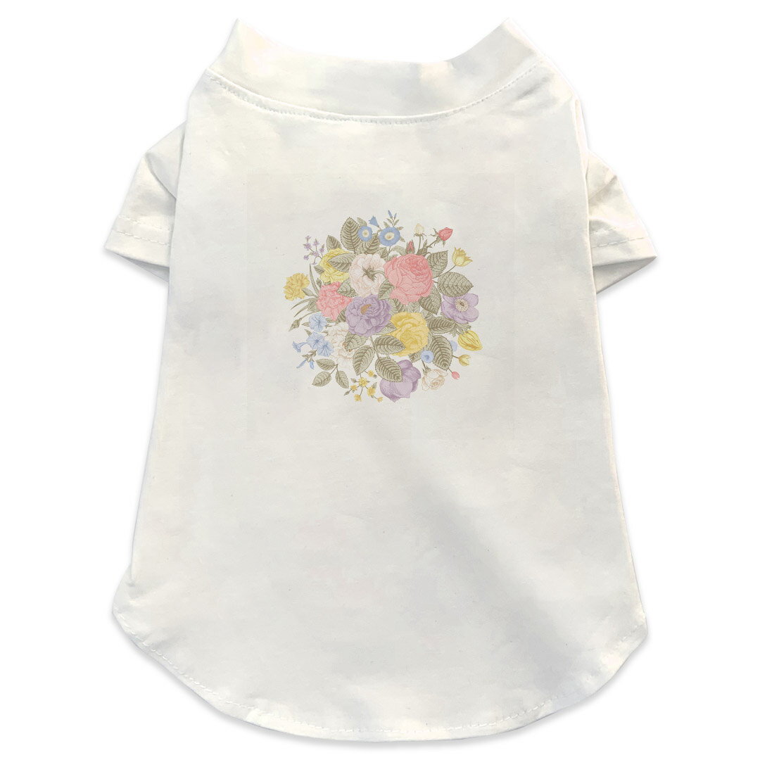 犬専用Tシャツ 選べる5size 小型犬 袖あり 半袖 ホワイト デザイン T shirt XS S M L XL ペットウェア ..