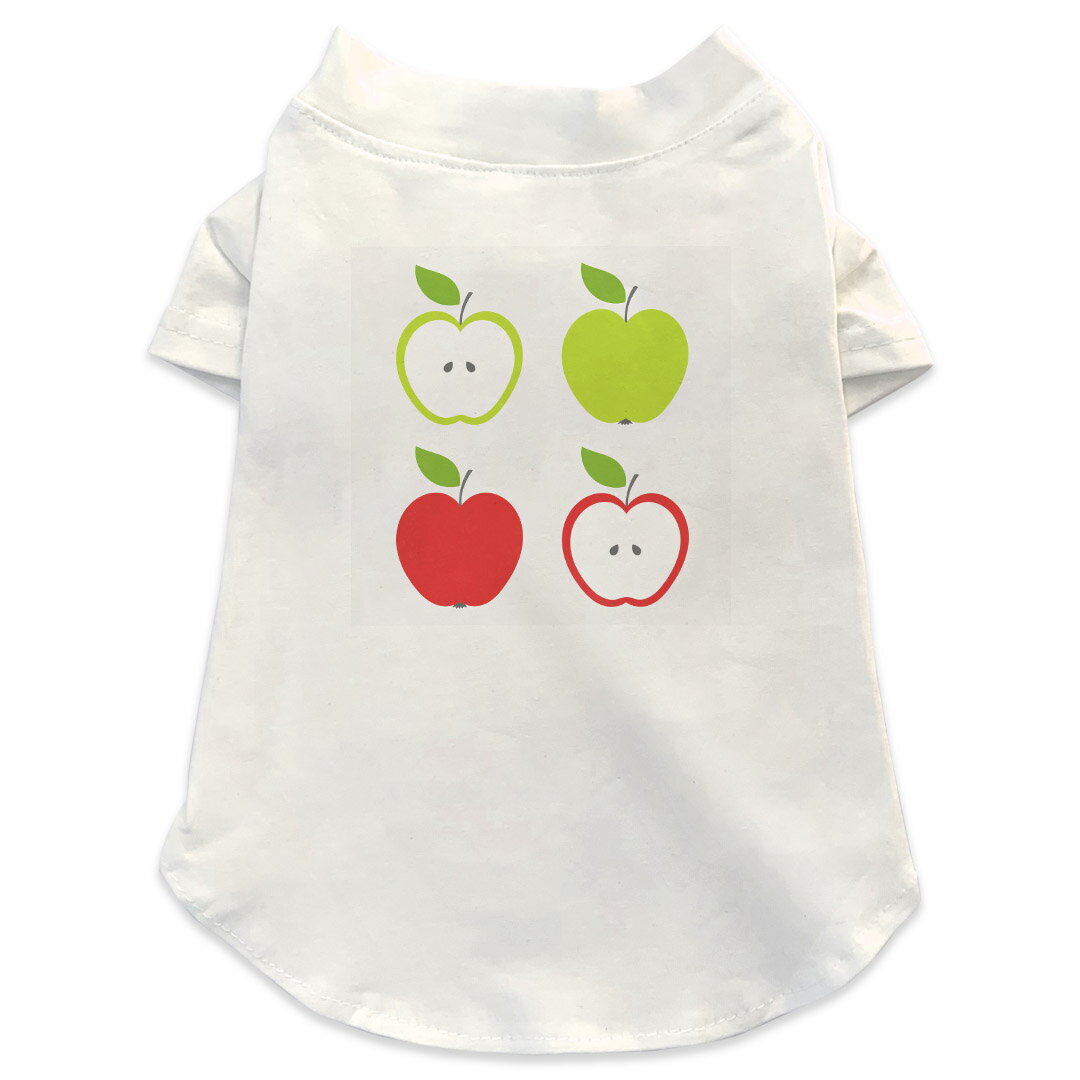 犬専用Tシャツ 選べる5size 小型犬 袖あり 半袖 ホワイト デザイン T shirt XS S M L XL ペットウェア ..