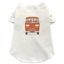 犬専用Tシャツ 選べる5size 小型犬 袖あり 半袖 ホワイト デザイン T shirt XS S M L XL ペットウェア ペット服 カジュアル おしゃれ コットン 綿 乗り物 車 赤 010315