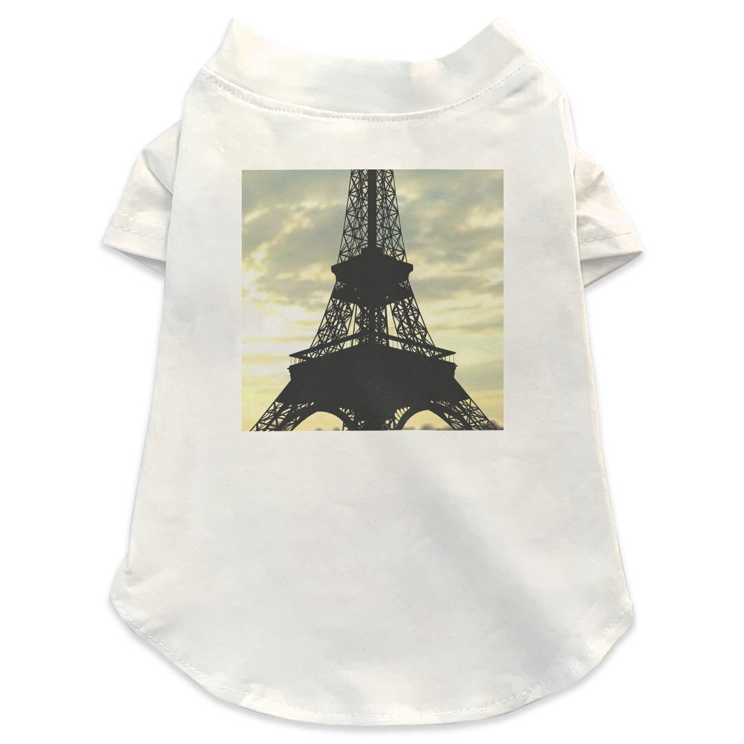 犬専用Tシャツ 選べる5size 小型犬 袖あり 半袖 ホワイト デザイン T shirt XS S M L XL ペットウェア ..