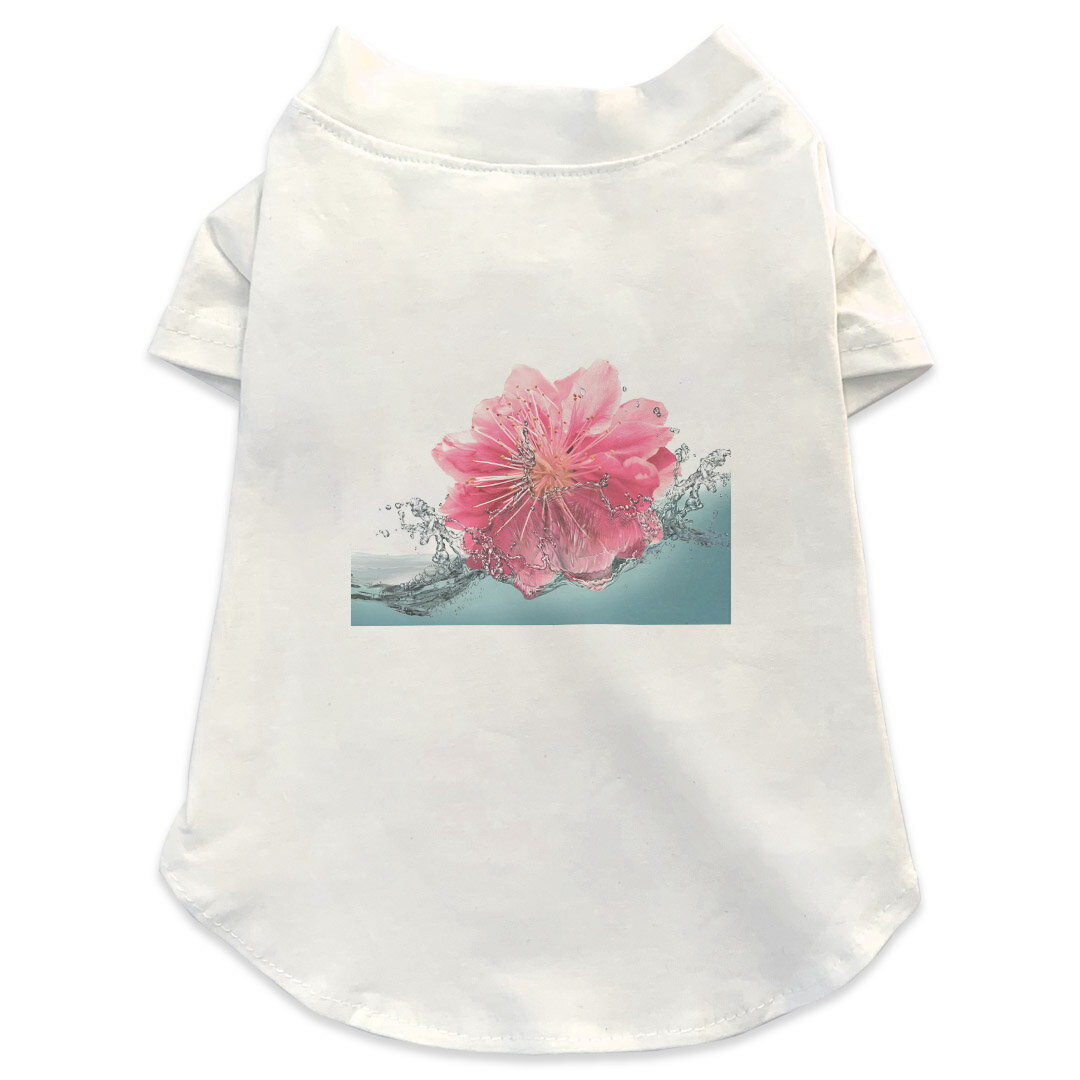 犬専用Tシャツ 選べる5size 小型犬 袖あり 半袖 ホワイト デザイン T shirt XS S M L XL ペットウェア ..