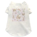犬専用Tシャツ 選べる5size 小型犬 袖あり 半袖 ホワイト デザイン T shirt XS S M L XL ペットウェア ペット服 カジュアル おしゃれ コットン 綿 うさぎ リボン かわいい 012209