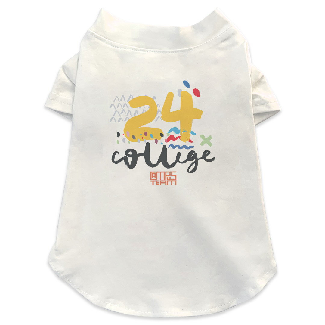 犬専用Tシャツ 選べる5size 小型犬 袖あり 半袖 ホワイト デザイン T shirt XS S M L XL ペットウェア ..