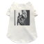 犬専用Tシャツ 選べる5size 小型犬 袖あり 半袖 ホワイト デザイン T shirt XS S M L XL ペットウェア ペット服 カジュアル おしゃれ コットン 綿 女性　　写真 012817