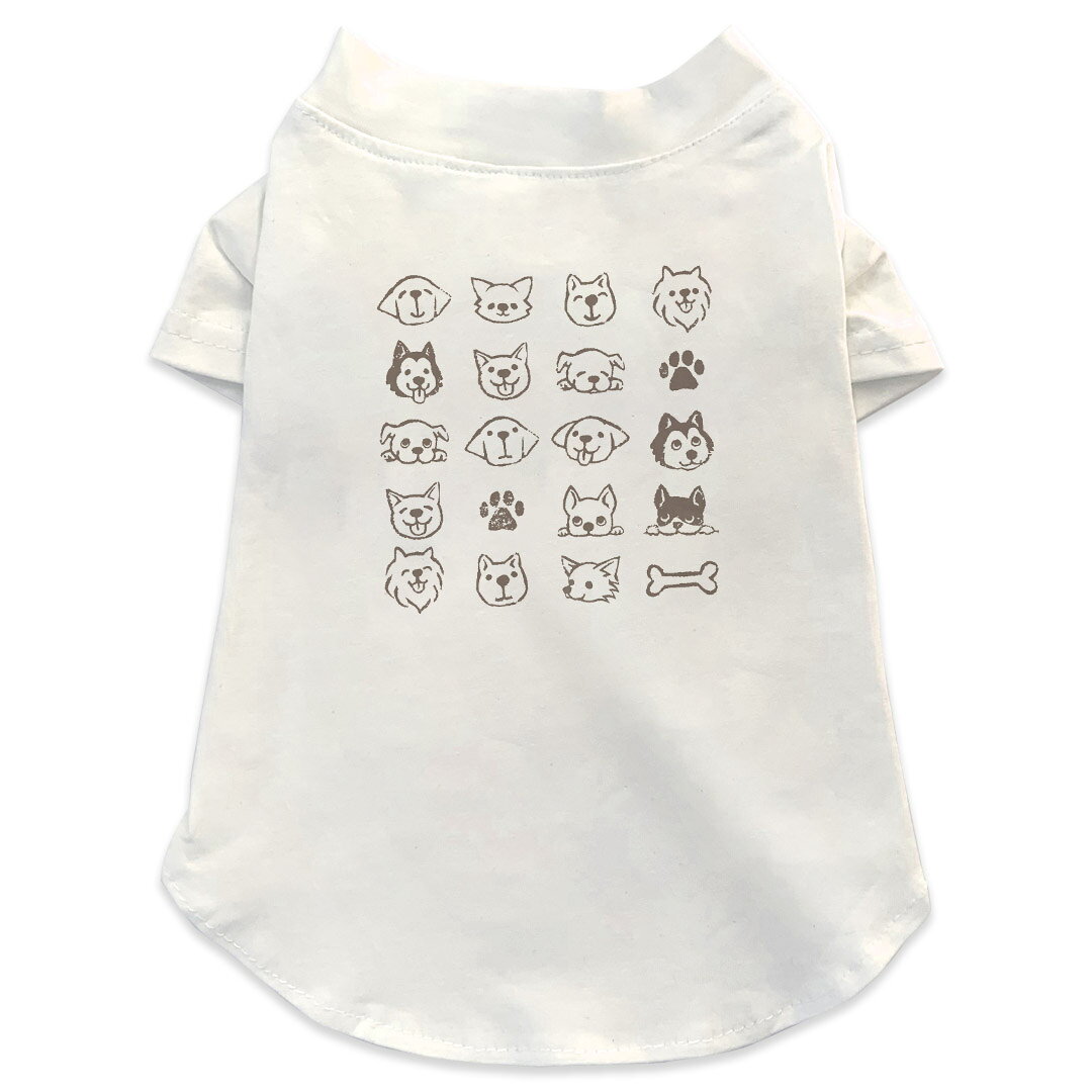 犬専用Tシャツ 選べる5size 小型犬 袖あり 半袖 ホワイト デザイン T shirt XS S M L XL ペットウェア ペット服 カジュアル おしゃれ コットン 綿商品特徴・袖ありペット用Tシャツ！・さらりとした触り心地のTシャツ ・洗濯も赤ちゃんにも安心なウェアプリントUltraChrome DGインクは洗濯に対しても色落ちが少なく、高い堅牢度が実証されています。 素材 綿 98% ポリエステル 2％ 注意事項※実際にわんちゃんを測った上でご購入ください。※測る際はきつく締めすぎず余裕をもって測ってください。※2cm〜3cm誤差がある場合があります。画像はサンプルですので、Tシャツの大きさが若干異なる場合があります。ご覧の環境によっては多少色味に違いを感じる場合がございます。 イメージと違った、モニターと色味が異なるという理由での交換や返金はご対応出来かねます。 写真のカラーは可能な限り実際の商品に色味を近づけていますが、WEBの性質上ご使用のパソコンの設定や環境でカラーが若干異なります。 ご注文後に1点1点制作する受注生産品のため、不良品以外のご返品や交換は固くお断り致します。 選択間違いも保証対象外となりますため、ご注文の際は必ずサイズやカラーをご確認下さい。洗濯の際は、商品の色あせを避けるため手洗いをおすすめします。 つけ置き洗いは避けてください。 タンブラー乾燥はお控えください。発送について完全受注生産のハンドメイド商品となりますので、既製品と比べて発送までお時間を頂いています。 基本的に決済確認後、最大で10営業日での発送となります。繁忙期や休業日明けの場合はさらに時間がかかる場合があります。 その際には別途メールにてご連絡致します。メール便の場合、発送日から到着までに2〜4日ほどかかる場合が多く、紛失などの保障もご対応できかねます。あらかじめご了承下さい。