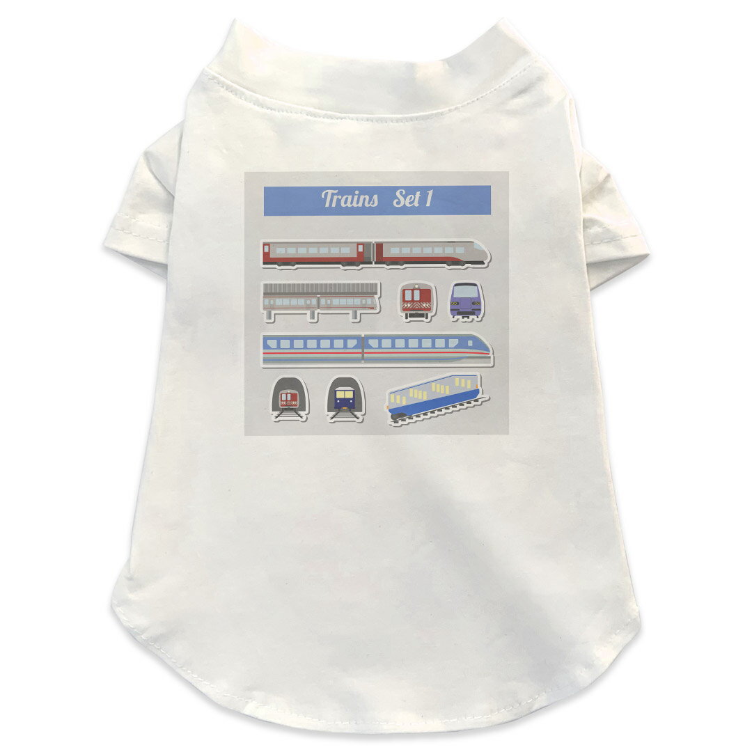 犬専用Tシャツ 選べる5size 小型犬 袖あり 半袖 ホワイト デザイン T shirt XS S M L XL ペットウェア ..