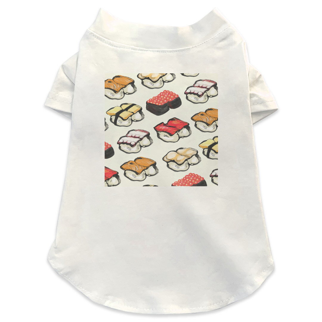 犬専用Tシャツ 選べる5size 小型犬 袖あり 半袖 ホワイト デザイン T shirt XS S M L XL ペットウェア ..