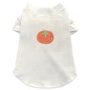 犬専用Tシャツ 選べる5size 小型犬 袖あり 半袖 ホワイト デザイン T shirt XS S M L XL ペットウェア ペット服 カジュアル おしゃれ コットン 綿 トマト 野菜 014683