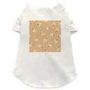 犬専用Tシャツ 選べる5size 小型犬 袖あり 半袖 ホワイト デザイン T shirt XS S M L XL ペットウェア ペット服 カジュアル おしゃれ コットン 綿 パンダ 動物 アニマル 014720