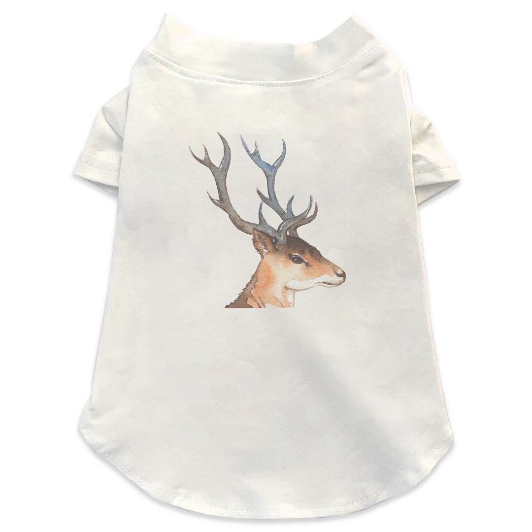 犬専用Tシャツ 選べる5size 小型犬 袖あり 半袖 ホワイト デザイン T shirt XS S M L XL ペットウェア ..