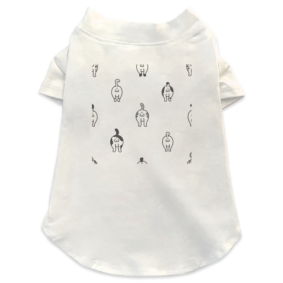 犬専用Tシャツ 選べる5size 小型犬 袖あり 半袖 ホワイト デザイン T shirt XS S M L XL ペットウェア ..
