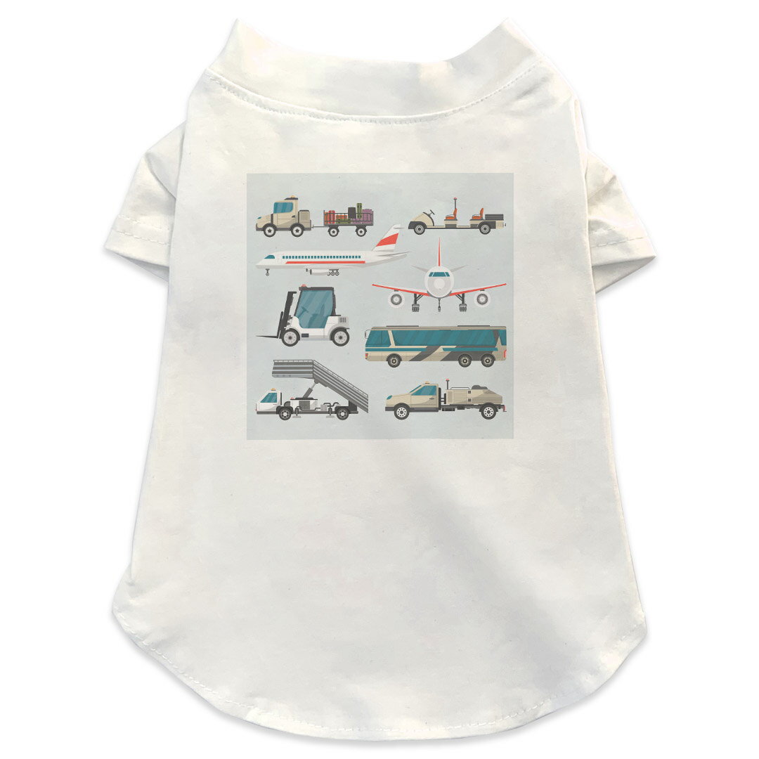 犬専用Tシャツ 選べる5size 小型犬 袖あり 半袖 ホワイト デザイン T shirt XS S M L XL ペットウェア ..