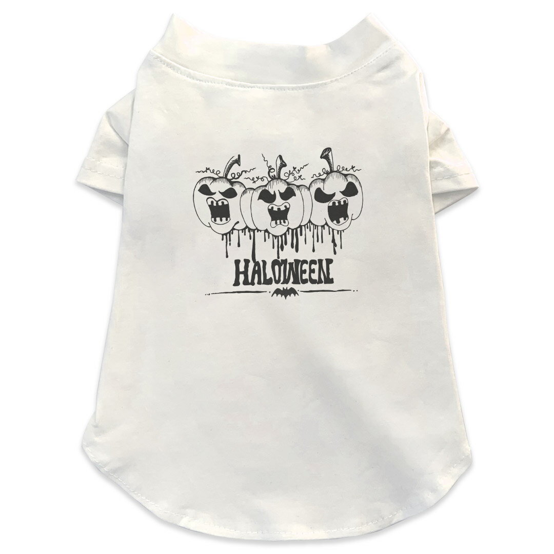 犬専用Tシャツ 選べる5size 小型犬 袖あり 半袖 ホワイト デザイン T shirt XS S M L XL ペットウェア ..