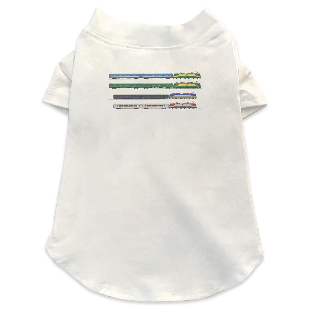 犬専用Tシャツ 選べる5size 小型犬 袖あり 半袖 ホワイト デザイン T shirt XS S M L XL ペットウェア ..