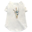 犬専用Tシャツ 選べる5size 小型犬 袖あり 半袖 ホワイト デザイン T shirt XS S M L XL ペットウェア ペット服 カジュアル おしゃれ コットン 綿 アニマル パンダ Panda 動物 017542