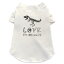 犬専用Tシャツ 選べる5size 小型犬 袖あり 半袖 ホワイト デザイン T shirt XS S M L XL ペットウェア ペット服 カジュアル おしゃれ コットン 綿 ダイナソー　 ダイナソー　恐竜　Dinosaur　シルエット　骨 017554