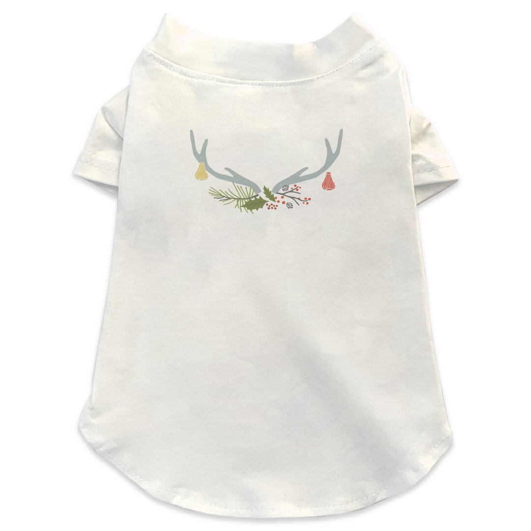 犬専用Tシャツ 選べる5size 小型犬 袖あり 半袖 ホワイト デザイン T shirt XS S M L XL ペットウェア ..