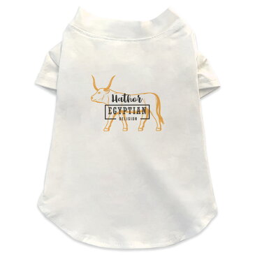 犬専用Tシャツ 選べる5size 小型犬 袖あり 半袖 ホワイト デザイン T shirt XS S M L XL ペットウェア ペット服 カジュアル おしゃれ コットン 綿 EGYPT おしゃれ 牛 EGYPT おしゃれ 017732