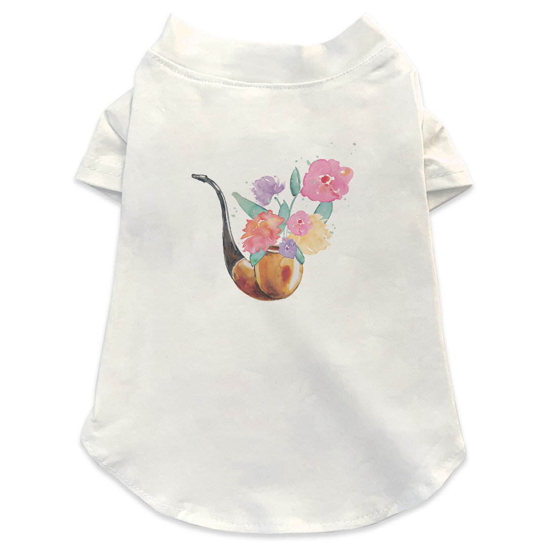 犬専用Tシャツ 選べる5size 小型犬 袖あり 半袖 ホワイト デザイン T shirt XS S M L XL ペットウェア ..