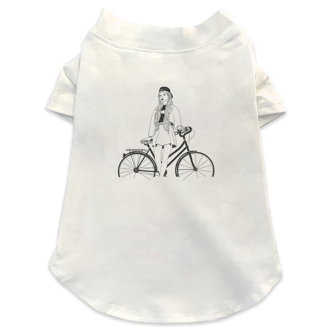 犬専用Tシャツ 選べる5size 小型犬 袖あり 半袖 ホワイト デザイン T shirt XS S M L XL ペットウェア ..