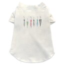 犬専用Tシャツ 選べる5size 小型犬 袖あり 半袖 ホワイト デザイン T shirt XS S M L XL ペットウェア ペット服 カジュアル おしゃれ コットン 綿 梅雨 傘 梅雨 雨 017810