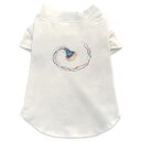 犬専用Tシャツ 選べる5size 小型犬 袖あり 半袖 ホワイト デザイン T shirt XS S M L XL ペットウェア ペット服 カジュアル おしゃれ コットン 綿 海の中 Underwater 海月 クラゲ 海の中 017849