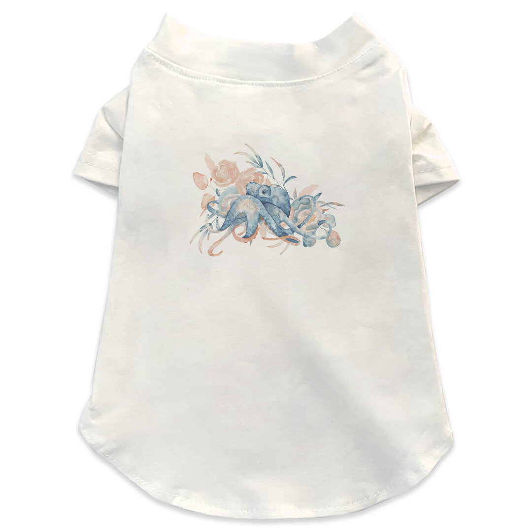 犬専用Tシャツ 選べる5size 小型犬 袖あり 半袖 ホワイト デザイン T shirt XS S M L XL ペットウェア ..