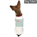 犬専用Tシャツ 選べる5size 小型犬 袖あり 半袖 ホワイト デザイン T shirt XS S M L XL ペットウェア ペット服 カジュアル おしゃれ コットン 綿 フラミンゴ　水辺　動物 011652 2