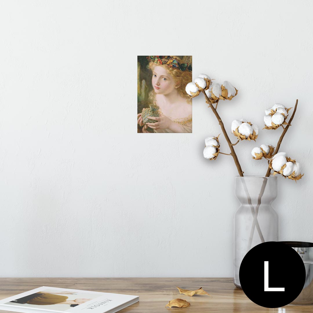 ポスター ウォールステッカー シール式ステッカー 飾り 89×127mm L版 写真 フォト 壁 インテリア おしゃれ 　剥がせる wall sticker poster 003199 人物　絵画　イラスト