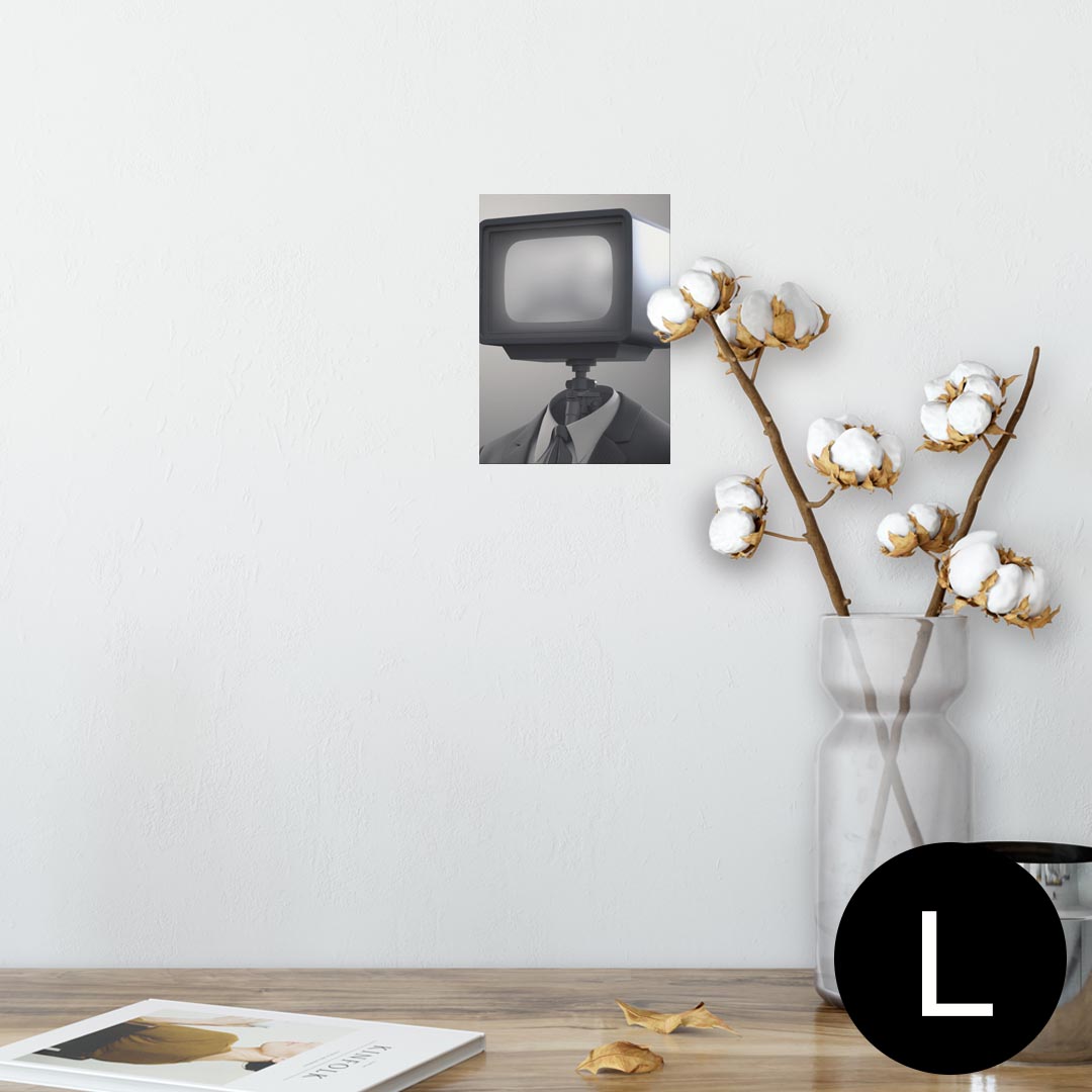 ポスター ウォールステッカー シール式ステッカー 飾り 89×127mm L版 写真 フォト 壁 インテリア おしゃれ 　剥がせる wall sticker poster 003628 レトロ　シンプル　写真