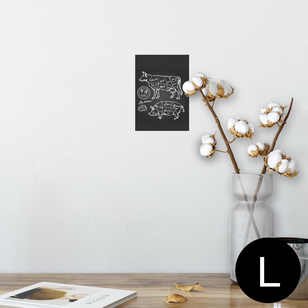 ポスター ウォールステッカー シール式ステッカー 飾り 89×127mm L版 写真 フォト 壁 インテリア おし..