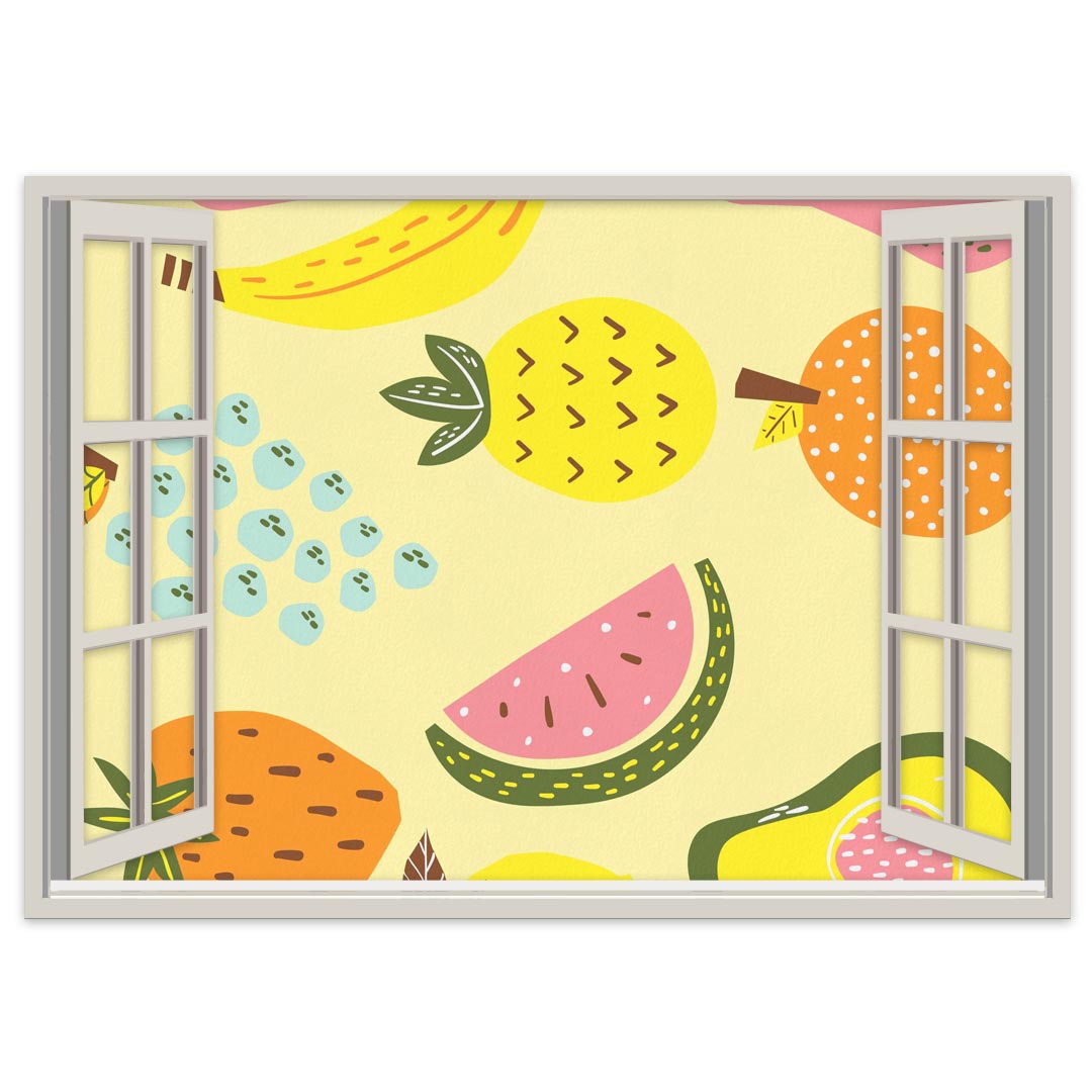 選べるサイズ！窓仕様ポステッカー ウォールステッカー シール式ステッカー 飾り A0 A1 A2 A3 A4 A5 B0 B1 B2 B3 B4 B5 写真 フォト 壁 インテリア おしゃれ 剥がせる wall sticker poster 023998 本　空 果物　024031(3)