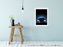 ポスター ウォールステッカー シール式ステッカー 飾り 210×297mm A4 写真 フォト 壁 インテリア おしゃれ 剥がせる wall sticker poster 000088 夜空　車　星 2