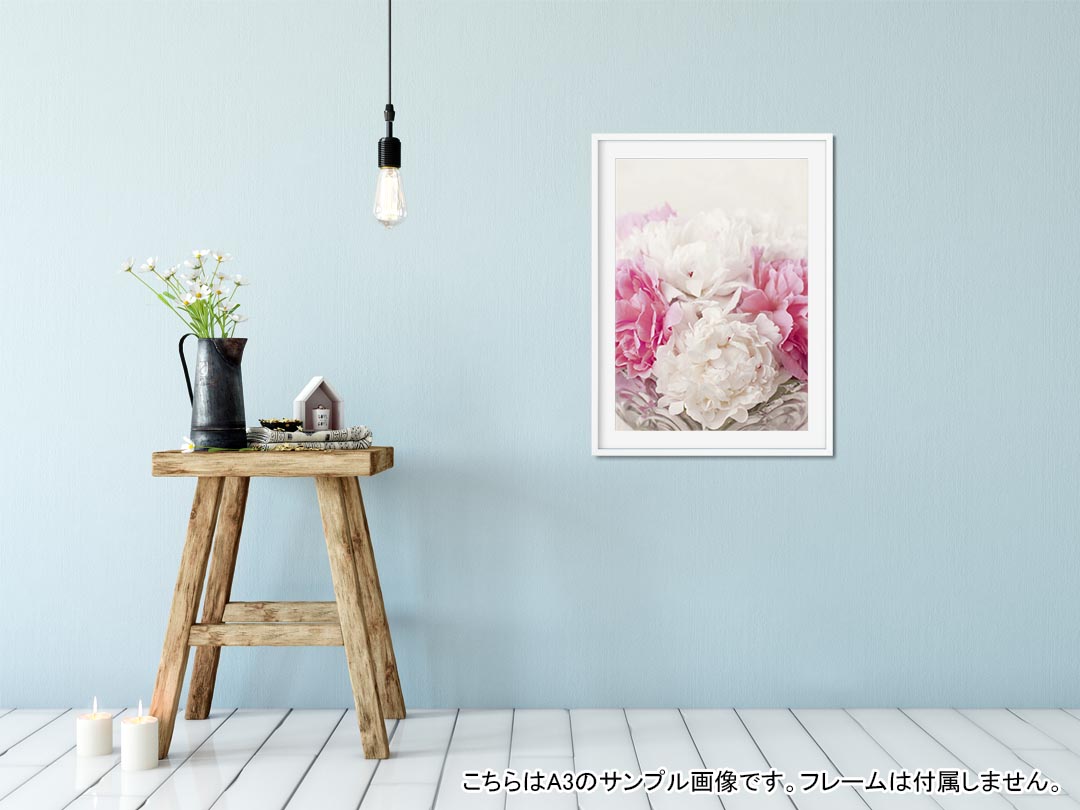 kabeコレのポスター ウォールステッカー シール式ステッカー 飾り 257×364mm B4 写真 フォト 壁 インテリア おしゃれ 剥がせる wall sticker poster 000997 花　花束｜アングル2