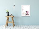 ポスター ウォールステッカー シール式ステッカー 飾り 364×515mm B3 写真 フォト 壁 インテリア おしゃれ 剥がせる wall sticker poster 001181 クール 妖精　蝶々　花 2