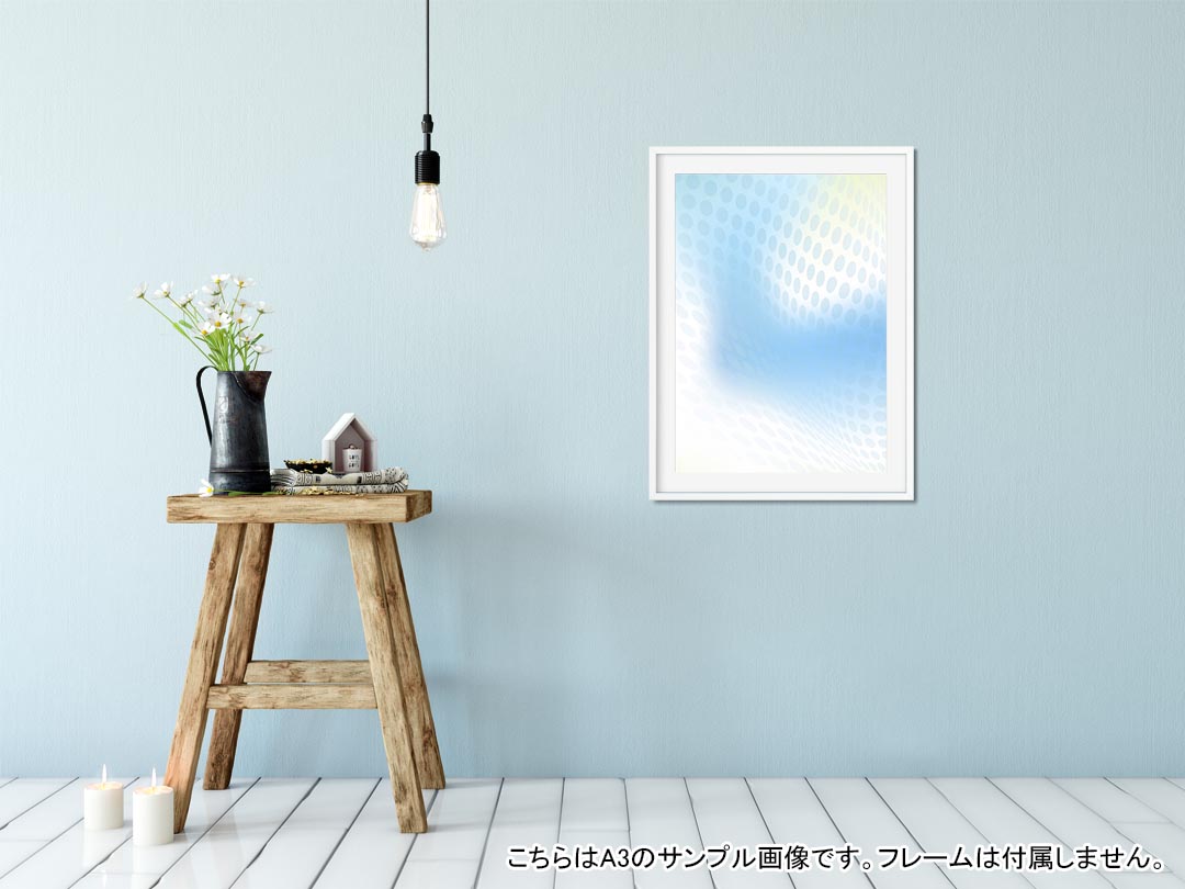ポスター ウォールステッカー シール式ステッカー 飾り 127×178mm 2L 写真 フォト 壁 インテリア おしゃれ 　剥がせる wall sticker poster 001762 模様　水色 2