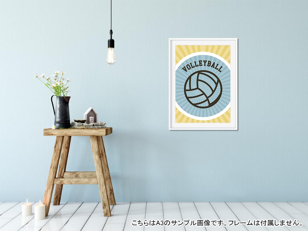 ポスター ウォールステッカー 長方形 シール式ステッカー 飾り 30×16cm Ssize 壁 インテリア おしゃれ　剥がせる wall sticker poster 003573 スポーツ　イラスト　シンプル kabekore-10390501 kabeコレ サンプル画像2