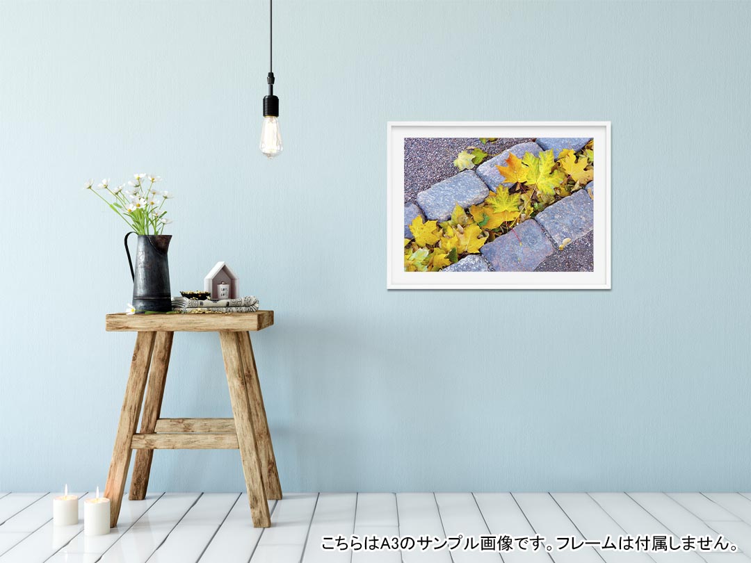 ポスター ウォールステッカー シール式ステッカー 飾り 182×257mm B5 写真 フォト 壁 インテリア おしゃれ 剥がせる wall sticker poster 025815 紅葉　秋　もみじ kabekore-10945314 kabeコレ サンプル画像2