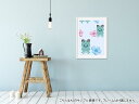 ポスター ウォールステッカー シール式ステッカー 飾り 182×257mm B5 写真 フォト 壁 インテリア おしゃれ 　剥がせる wall sticker poster 004307 カエル　動物　模様 2