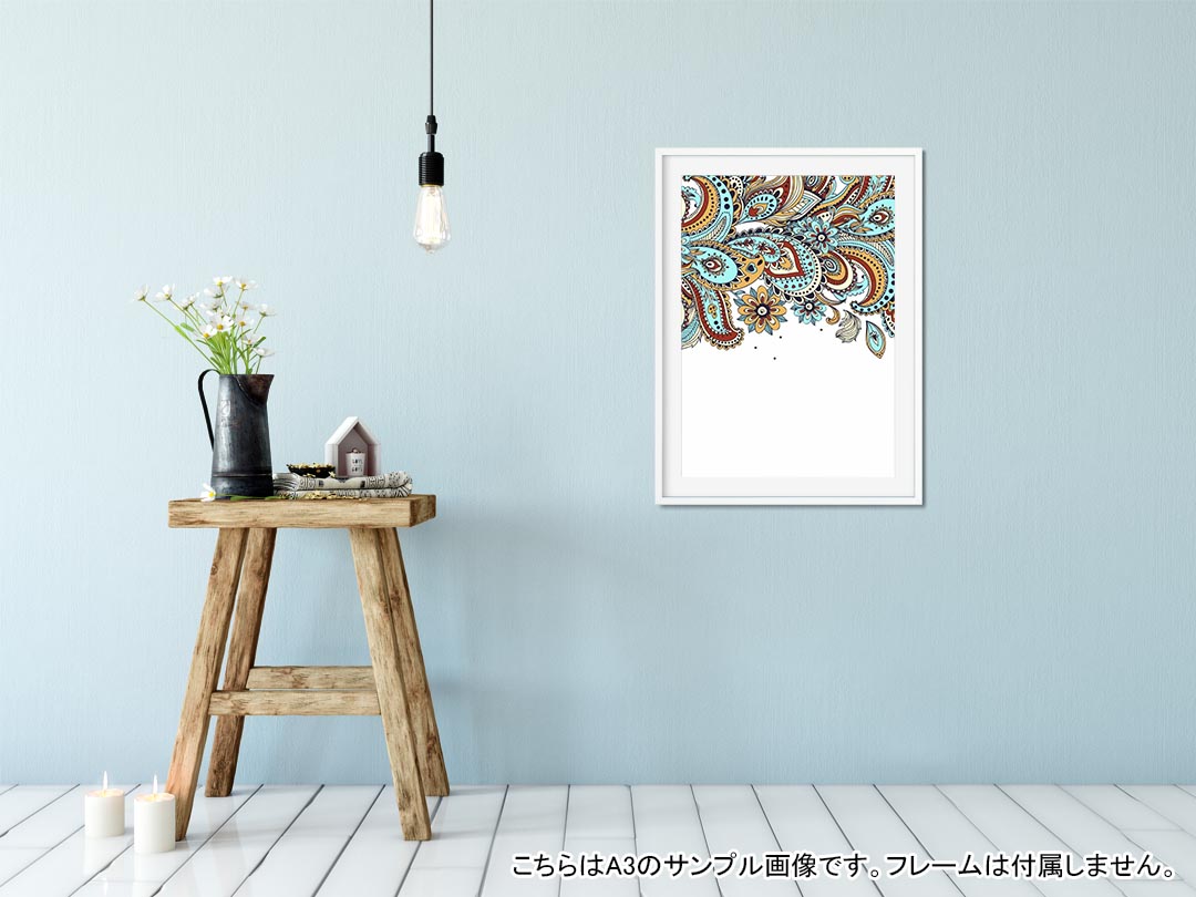 ポスター ウォールステッカー シール式ステッカー 飾り 420×594mm A2 写真 フォト 壁 インテリア おしゃれ 剥がせる wall sticker poster 006250 模様　カラフル 2