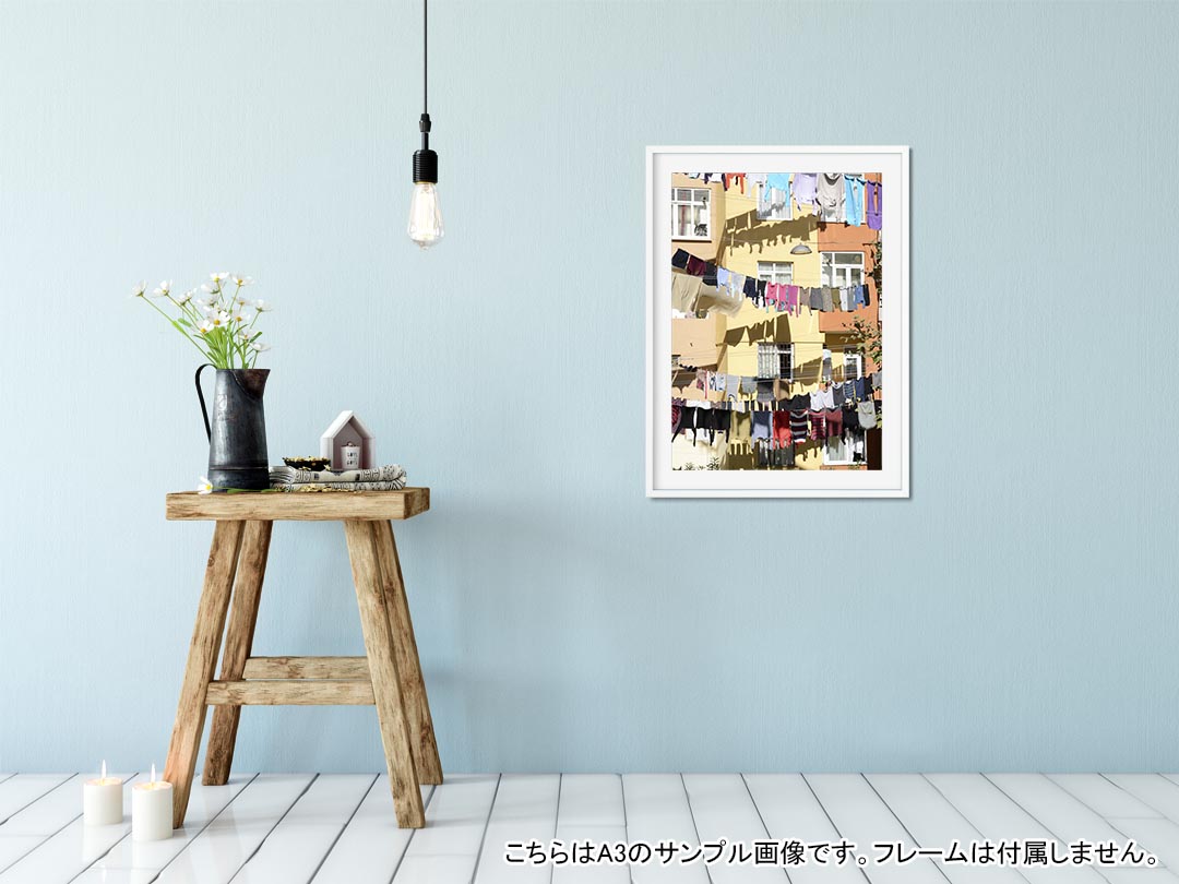 ポスター ウォールステッカー シール式ステッカー 飾り 89×127mm L版 写真 フォト 壁 インテリア おしゃれ 　剥がせる wall sticker poster 006525 写真　カラフル　家 kabekore-10239615 kabeコレ サンプル画像2