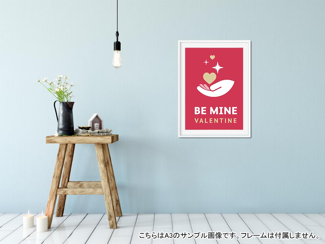 kabeコレのポスター ウォールステッカー 長方形 シール式ステッカー 飾り 90×47cm Lsize 長方形 壁 インテリア おしゃれ　剥がせる wall sticker poster 007039 ハート　英語　文字｜アングル2