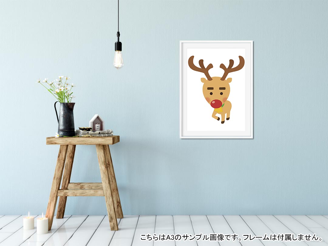 ポスター ウォールステッカー シール式ステッカー 飾り 420×594mm A2 写真 フォト 壁 インテリア おしゃれ 剥がせる wall sticker poster 009414 冬　クリスマス　キャラクター 2