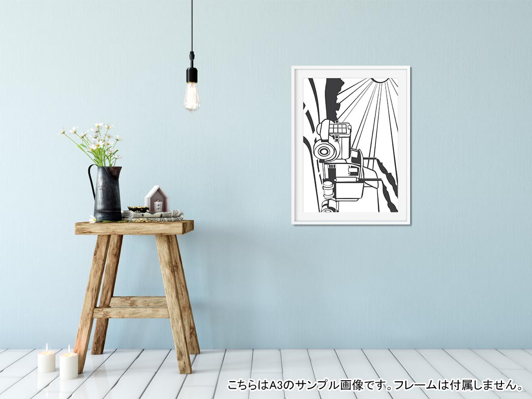 ポステッカー ポスター ウォールステッカー シール式ステッカー 飾り 1030mm×1456mm B0 写真 フォト 壁 インテリア おしゃれ 剥がせる wall sticker poster 010956 トラック　乗り物　車 2