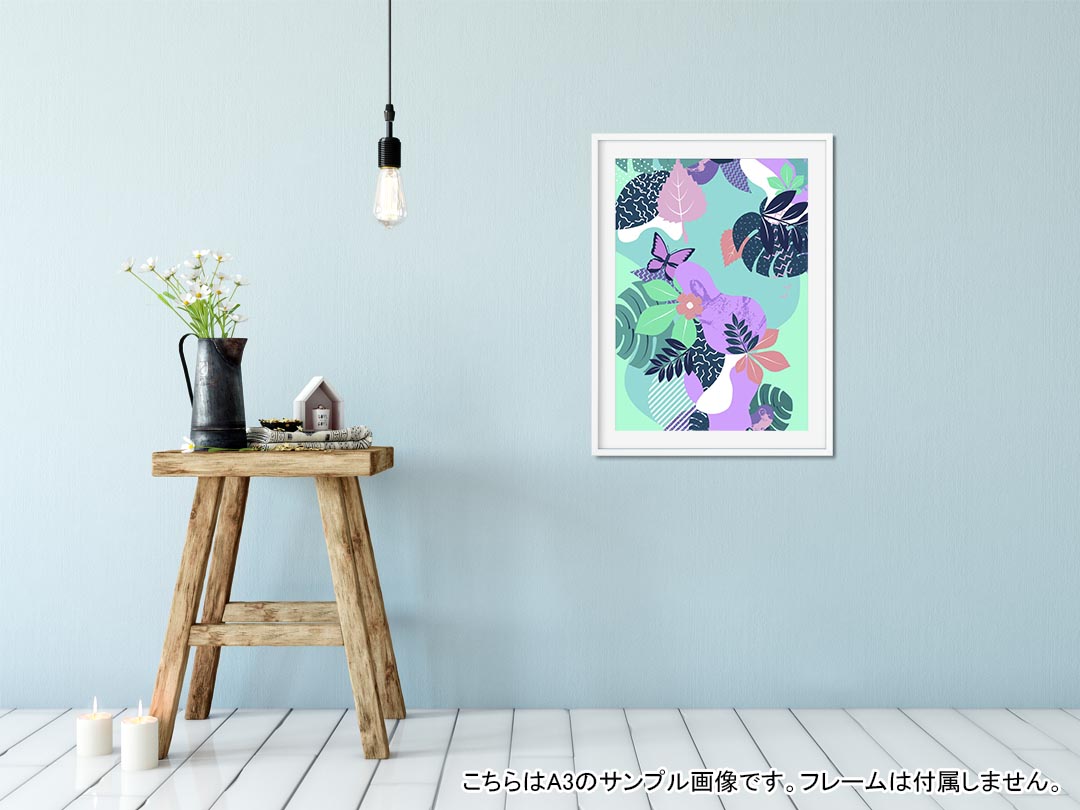 ポスター ウォールステッカー 長方形 シール式ステッカー 飾り 60×31cm Msize 壁 ...