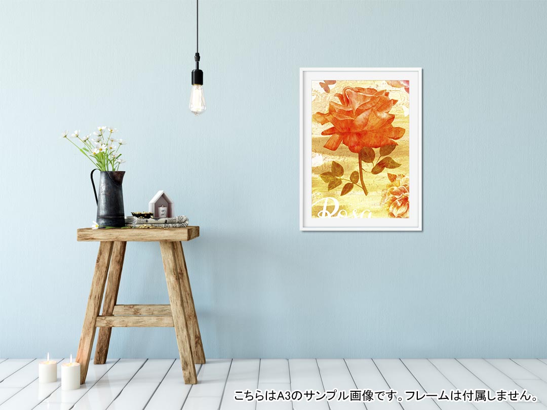 ポスター ウォールステッカー シール式ステッカー 飾り 594×841mm A1 写真 フォト 壁 インテリア おしゃれ 剥がせるwall sticker poster 011893 花　英字　蝶 2
