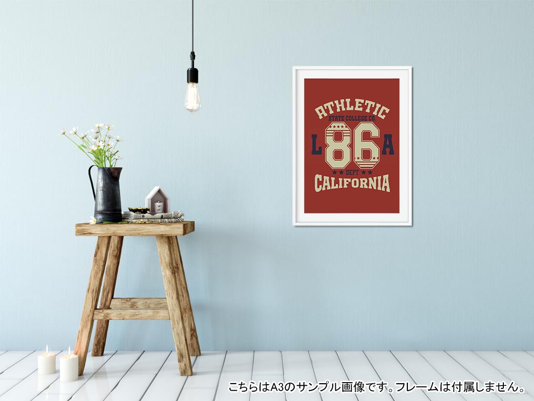 kabeコレのポスター ウォールステッカー シール式ステッカー 飾り 127×178mm 2L 写真 フォト 壁 インテリア おしゃれ 　剥がせる wall sticker poster 012014 英語　数字　ロゴ｜アングル2
