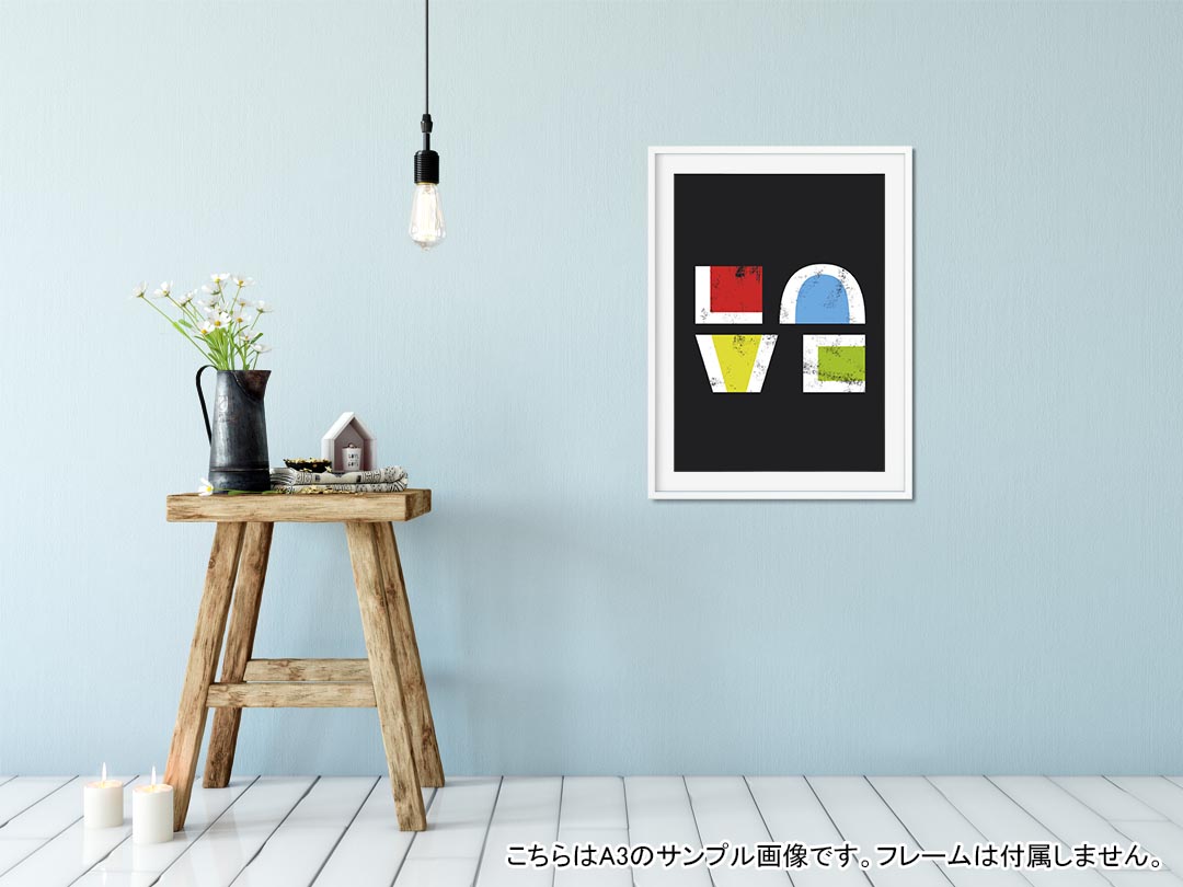 ポスター ウォールステッカー 長方形 シール式ステッカー 飾り 60×31cm Msize 壁 ...