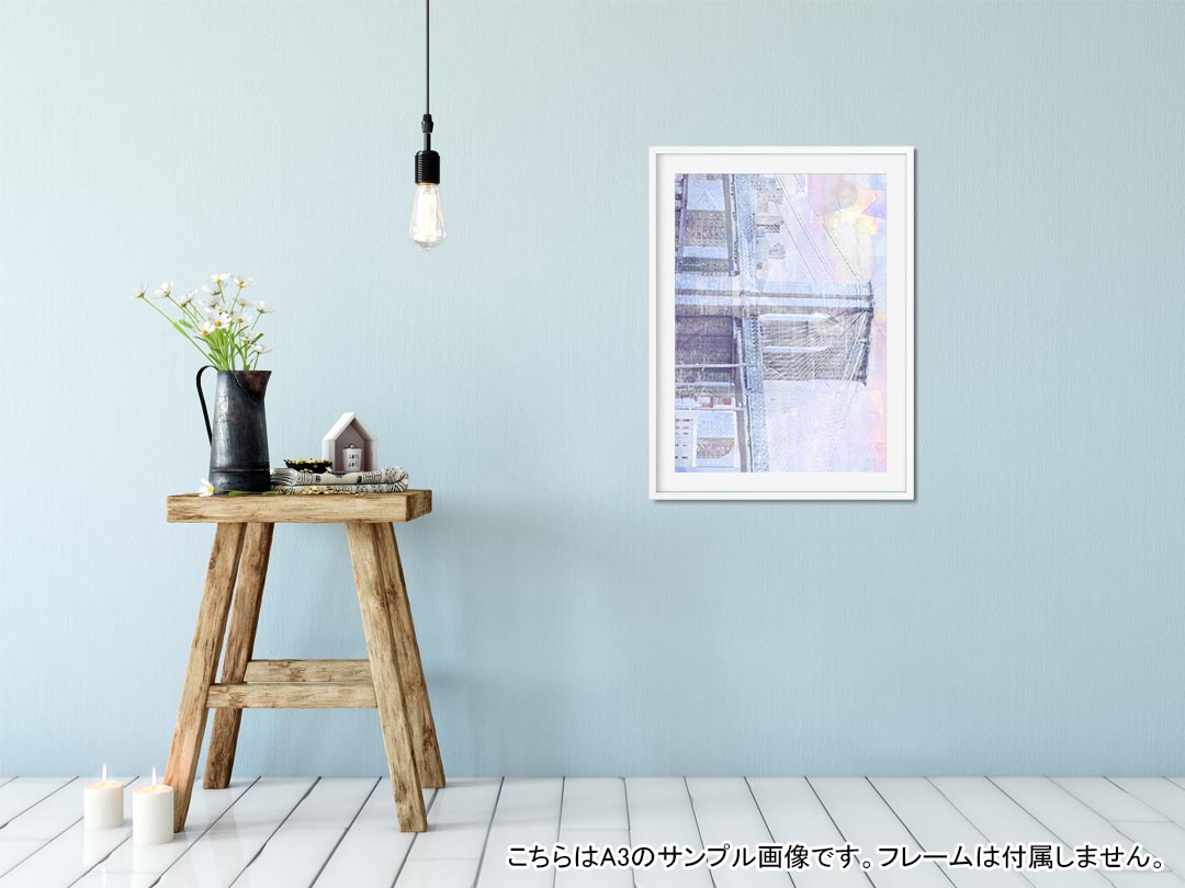 kabeコレのポスター ウォールステッカー シール式ステッカー 飾り 364×515mm B3 写真 フォト 壁 インテリア おしゃれ 剥がせる wall sticker poster 014345 風景　景色　橋｜アングル2